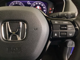 右側のステアリングスイッチはHondaセンシング系のスイッチにセレクターホイールを装備。スピードメーター内・マルチインフォメーション・ディスプレーの各表示が確認できます。