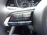 オーディオの音量やチャンネル操作ができるスイッチが、ハンドルに付いています。運転中でも、操作が行えて非常に安全・便利です!