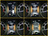 メーター内ディスプレイには車の様々な情報を切替表示できます!あると便利で役に立つ機能ですね!