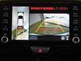 車両を上から見たような映像を映し出すパノラミックビューモニター付きです。