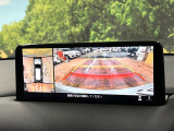 【360&deg;ビューモニター】専用のカメラにより、上から見下ろしたような視点で360度クルマの周囲を確認することができます☆死角部分も確認しやすく、狭い場所での切り返しや駐車もスムーズに行えます。