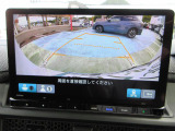 リアカメラ装備で後退時も安心です。リバース連動で画面が切り替わるのでとても便利です。