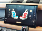 【14ウェイ電動フロントシート(ヒーター、クーラー、メモリ、4ウェイマニュアルヘッドレスト付)】季節を問わず快適なドライブができるようヒーターが搭載されております。