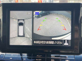 アラウンドビューモニターです☆車の前後左右にカメラがついており駐車時には上から車を見たような画面が見れますので、4方向の状況を確認することができる便利な機能です☆