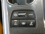 非常時やキャンプなどに役立つAC100Vコンセント付きです。