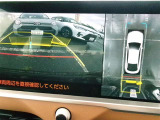 パノラミックビューモニター&バックモニター♪車両の前後左右に搭載した4つのカメラの映像を合成し、車を真上から見ているような映像を表示♪
