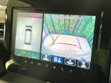 【全方位モニター用カメラ】専用のカメラにより、上から見下ろしたような視点で360度クルマの周囲を確認することができます☆死角部分も確認しやすく、狭い場所での切り返しや駐車もスムーズに行えます。