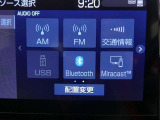 【Bluetooth機能付き】・・・ハンズフリー機能とスマートフォンにインストール済の音楽を聴くことができます。