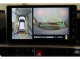 車両を上から見たような映像表示するパノラミックビューモニター付き!