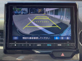 バックカメラはワイドカメラになっていますので、3種類の映像が選択可能です☆これはワイドビュー♪