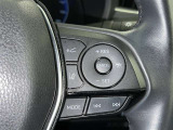 ステアリングスイッチ付き。前方から目を離すことなく操作することが可能です。