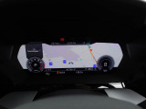 必要に応じてメーター内に地図や車両のインフォメーションなどを切り替え表示できるバーチャルコクピット