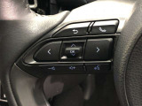【ステアリングスイッチ】左です。ハンドルから手を離さず、運転に集中したまま手元でオーディオ操作等ができます。