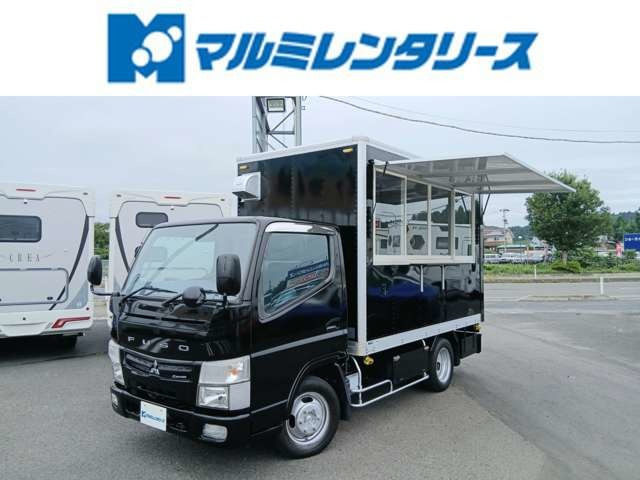 キャンター キッチンカー 外部電源100V コンセント4カ所 2槽シンク
