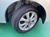 タイヤサイズは155/65R14純正アルミホイール付き!(夏タイヤ装着)冬タイヤ、ホイール注文も承っております☆