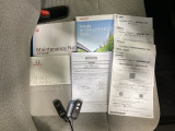 取扱説明書やメンテナンスノートもそろっています。