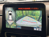 【パノラミックビューモニター】専用のカメラにより、上から見下ろしたような視点で360度クルマの周囲を確認することができます☆死角部分も確認しやすく、狭い場所での切り返しや駐車もスムーズに行えます。