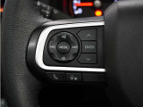 ハンドルにはオーディオ操作用スイッチが付いており、ハンドルから手を放さずにオーディオの操作ができるようになっております。