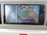 (パノラマモニタ-)車を上から見たような映像で死角もバッチリ確認できます。