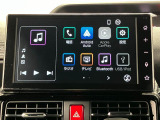 【9インチスマホ連携ディスプレイオーディオ】 対応しているスマホアプリを大画面で使えます!フルセグテレビやラジオの視聴、Bluetooth接続による音楽鑑賞、ハンズフリー通話なども利用可能です。