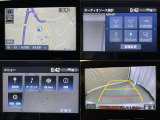 ナビ、メニュー画面、バックモニターの画像です。
