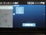 走行中はテレビは音声のみとなります。