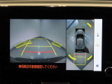 パノラミックビューモニター。車両を真上から見た映像を表示します。