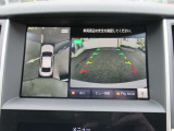 車の真上から見下ろしたような360度視界の良い『アラウンドビューモニター』です♪♪ 苦手な狭い駐車場、暗い所でも確認ができてとっても安心です♪♪