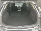 後席を全て倒して、荷物専用のスペースにした状態です。これなら長いものも積めますし、ご旅行や趣味に活用できますね。