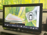 【パノラミックビューモニター】専用のカメラにより、上から見下ろしたような視点で360度クルマの周囲を確認することができます☆死角部分も確認しやすく、狭い場所での切り返しや駐車もスムーズに行えます。