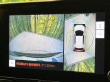 【パノラミックビューモニター】専用のカメラにより、上から見下ろしたような視点で360度クルマの周囲を確認することができます☆死角部分も確認しやすく、狭い場所での切り返しや駐車もスムーズに行えます。