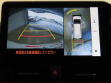 車両を上から見たような映像を映し出すパノラミックビューモニター付きです。
