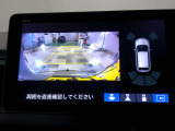 バックカメラの画像です。ガイドラインがスムースな車庫入れをサポートいたします。車庫入れの安心感がアップしますね。
