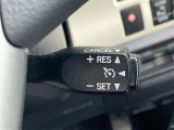 【 クルーズコントロール 】高速道路で便利な機能です!アクセルを離しても一定速度で走行ができる装備です!加速減速もスイッチ操作でOKです!