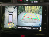 【パノラミックビューモニター】専用のカメラにより、上から見下ろしたような視点で360度クルマの周囲を確認することができます☆死角部分も確認しやすく、狭い場所での切り返しや駐車もスムーズに行えます。