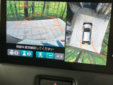 【マルチビューカメラシステム】専用のカメラにより、上から見下ろしたような視点で360度クルマの周囲を確認することができます☆死角部分も確認しやすく、狭い場所での切り返しや駐車もスムーズに行えます。