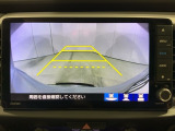 リアカメラ付で、後方をナビ画面で確認。車庫入れも安心です。もちろん、バックギアと連動しています。