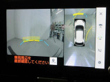 パノラミックビューモニター付きです。車両を上から見たような映像をディスプレイオーディオ画面に表示。運転席からの目視だけでは見にくい、車両周辺の状況をリアルタイムでしっかり確認できます。