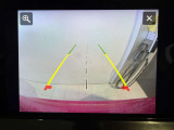 ガイドライン付きバックカメラです、車庫入れもばっちりですね!