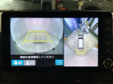 リアカメラ付で、後方をナビ画面で確認。車庫入れも安心です。もちろん、バックギアと連動しています。