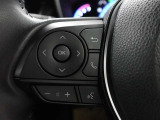 ステアリングスイッチ付き。手を離さずにさまざまな操作が可能です。