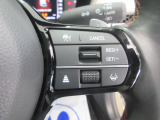ハンドル右側はクルーズコントロールのスイッチを装備しています。運転中の操作も安心して行えます。