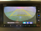 リアカメラ付で、後方をナビ画面で確認。車庫入れも安心です。もちろん、バックギアと連動しています。