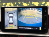 【パノラミックビューモニター】専用のカメラにより、上から見下ろしたような視点で360度クルマの周囲を確認することができます☆死角部分も確認しやすく、狭い場所での切り返しや駐車もスムーズに行えます。