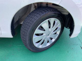 タイヤサイズは155/65R14スチールホイル、キャンプ付き!(冬タイヤ装着)夏タイヤ、ホイール注文も承っております☆