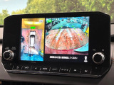 【マルチアラウンドモニター】専用のカメラにより、上から見下ろしたような視点で360度クルマの周囲を確認することができます☆死角部分も確認しやすく、狭い場所での切り返しや駐車もスムーズに行えます。