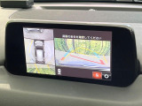【360&deg;ビューモニター】専用のカメラにより、上から見下ろしたような視点で360度クルマの周囲を確認することができます☆死角部分も確認しやすく、狭い場所での切り返しや駐車もスムーズに行えます。