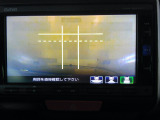バックカメラの画像です。ガイドラインがスムースな車庫入れをサポートいたします。車庫入れの安心感がアップしますね。