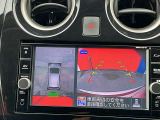 アラウンドビューモニターで車の周辺状況をナビ画面で確認できます☆