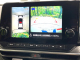 【アラウンドビューモニター】専用のカメラにより、上から見下ろしたような視点で360度クルマの周囲を確認することができます☆死角部分も確認しやすく、狭い場所での切り返しや駐車もスムーズに行えます。